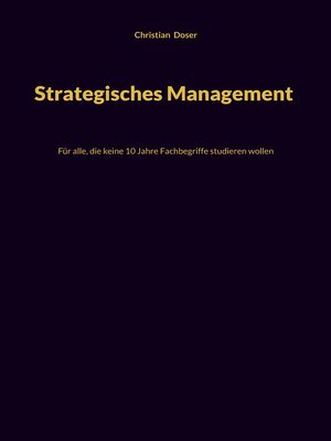 cover image of Strategisches Management